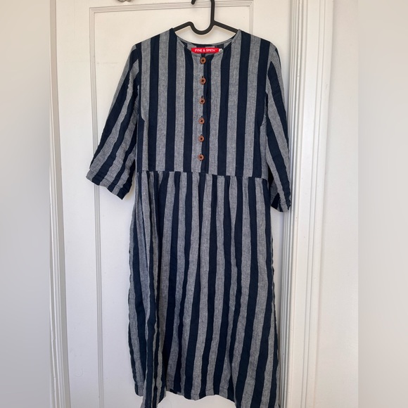 Pyne and smith Charlotte stripe dress no14 - Picture 1 of 3